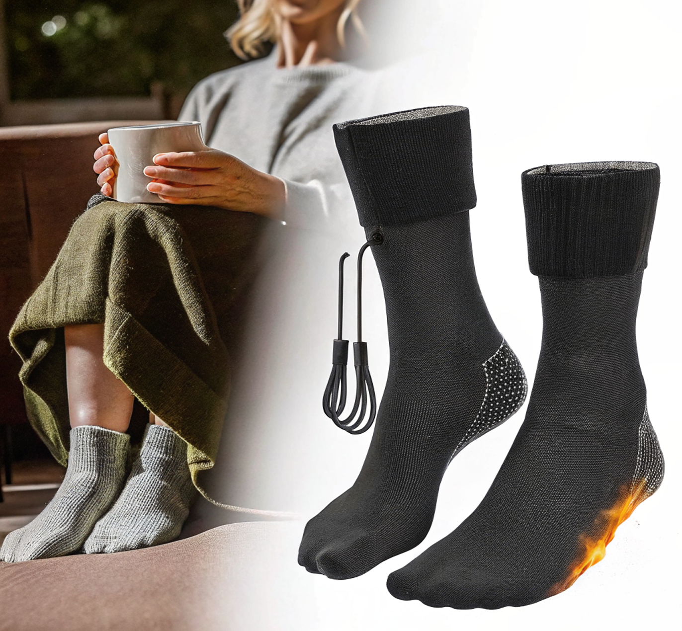 CosyHeat™ - Chaussettes Chauffantes