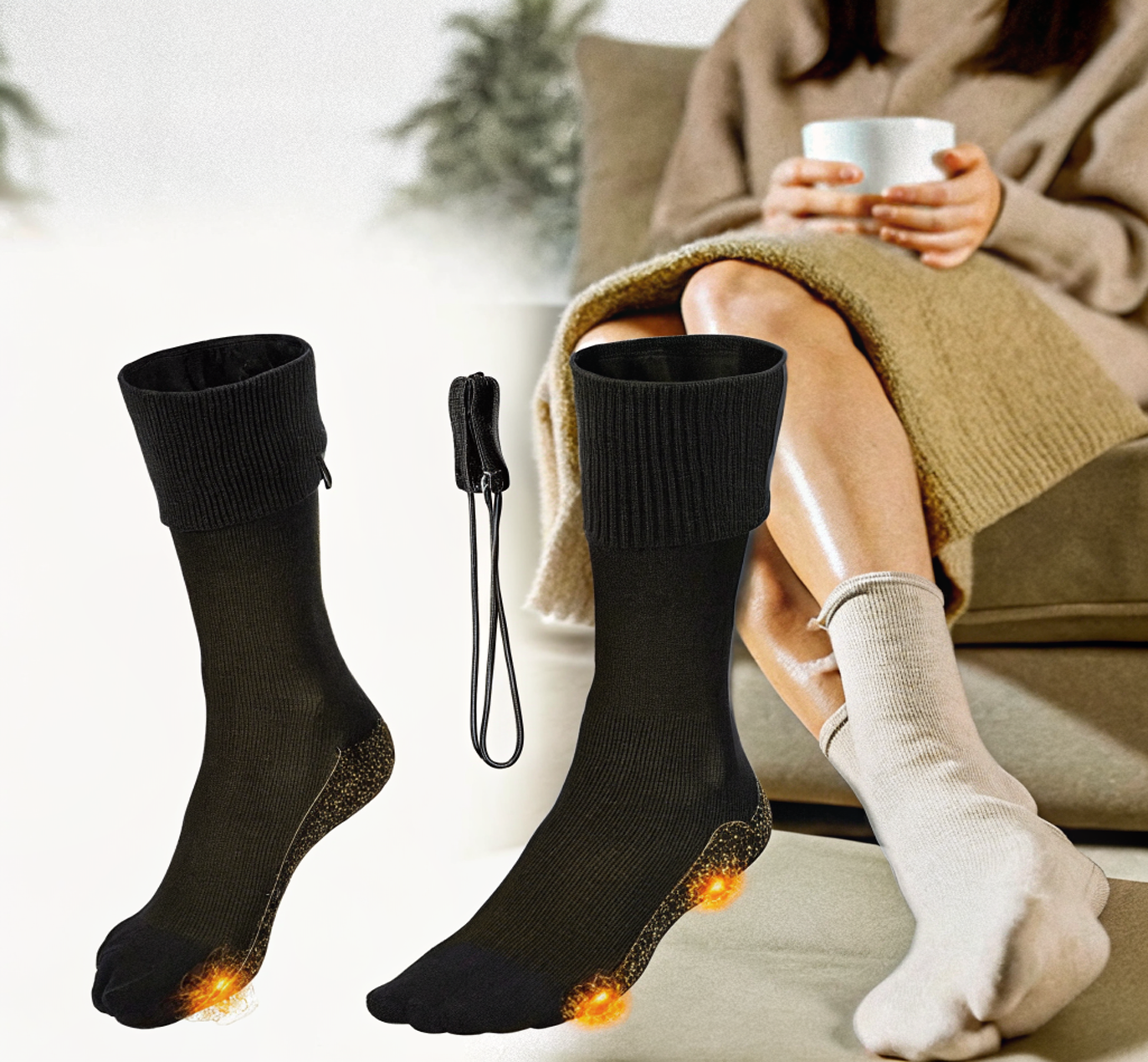 CosyHeat™ - Chaussettes Chauffantes